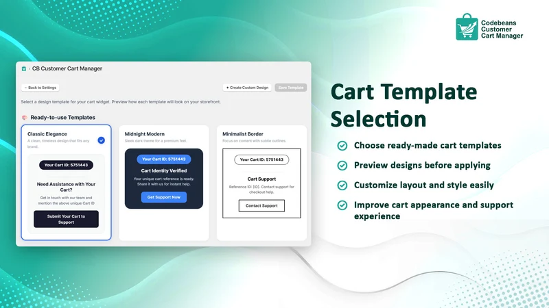 CB Customer Cart Manager
