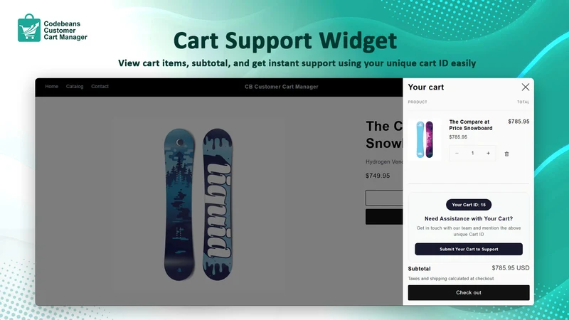 CB Customer Cart Manager