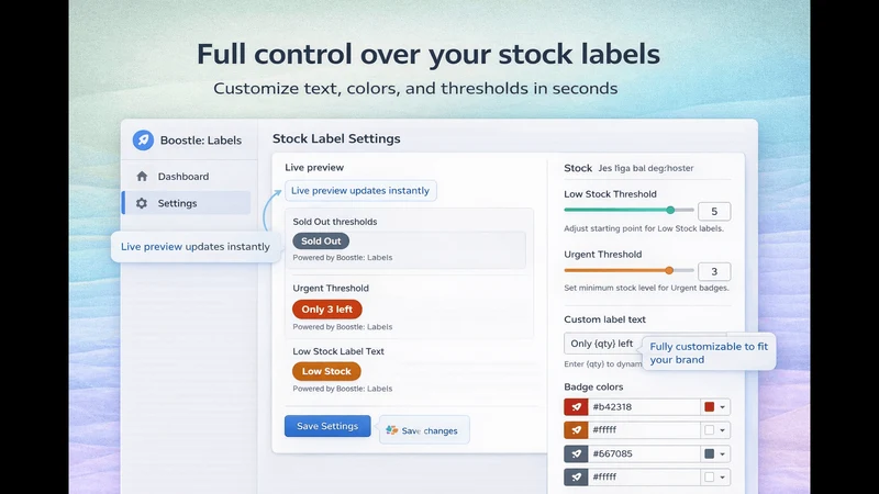 Boostle: Labels