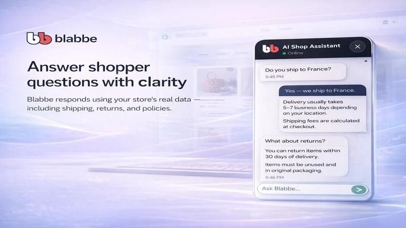 Blabbe: AI Shopping Assistant