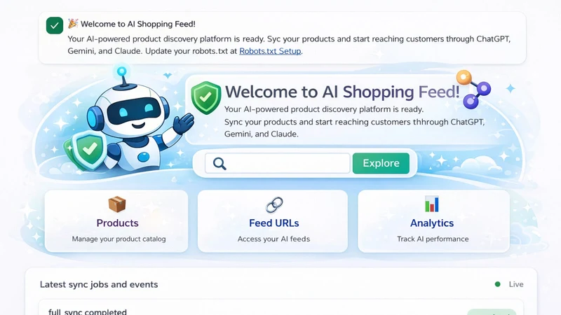 AI Shopping Feed‑ Sync with AI