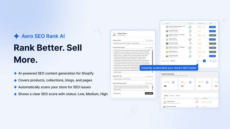 Aero SEO Rank AI