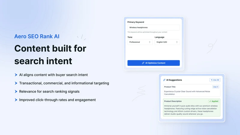 Aero SEO Rank AI