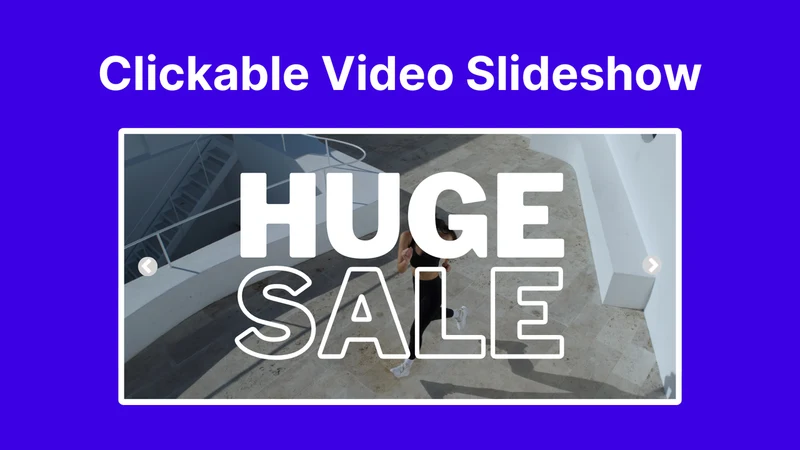 Glider: Clickable Video Slider
