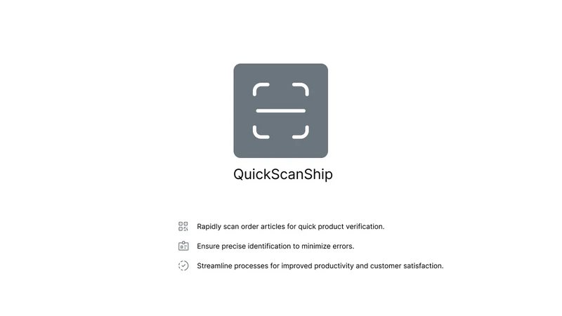 QuickScanShip