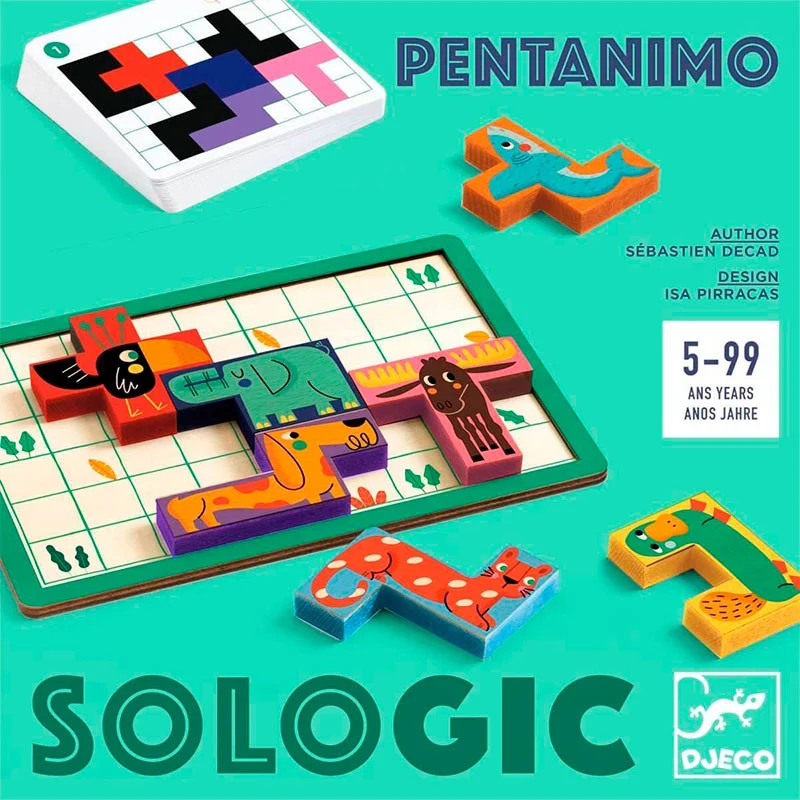 Juego Pentanimo SOLOGIC - Juego lógica para 1 jugador - Djeco