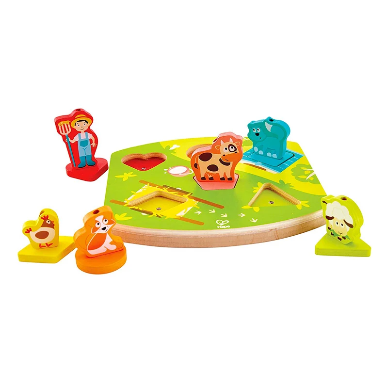 Puzzle Encajable Sonidos Granja - Hape