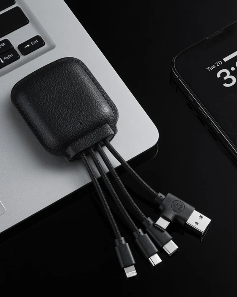 Power bank NFC 3000mAh cuero reciclado para personalizar