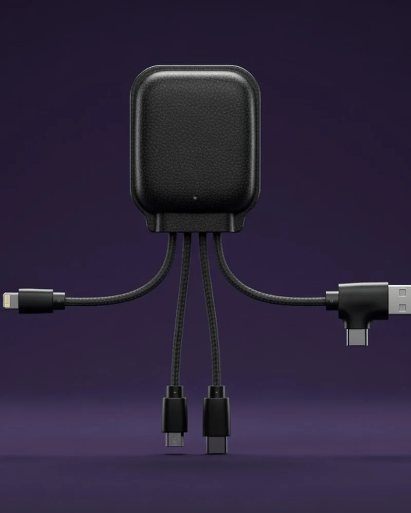 Power bank NFC 3000mAh cuero reciclado para personalizar