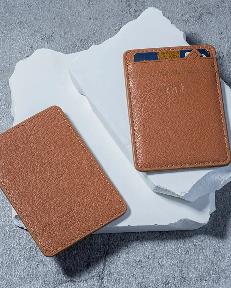 Tarjetero magnético cuero reciclado para personalizar