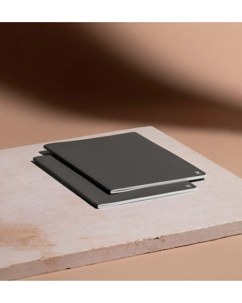 Set de dos libretas de papel de piedra para personalizar