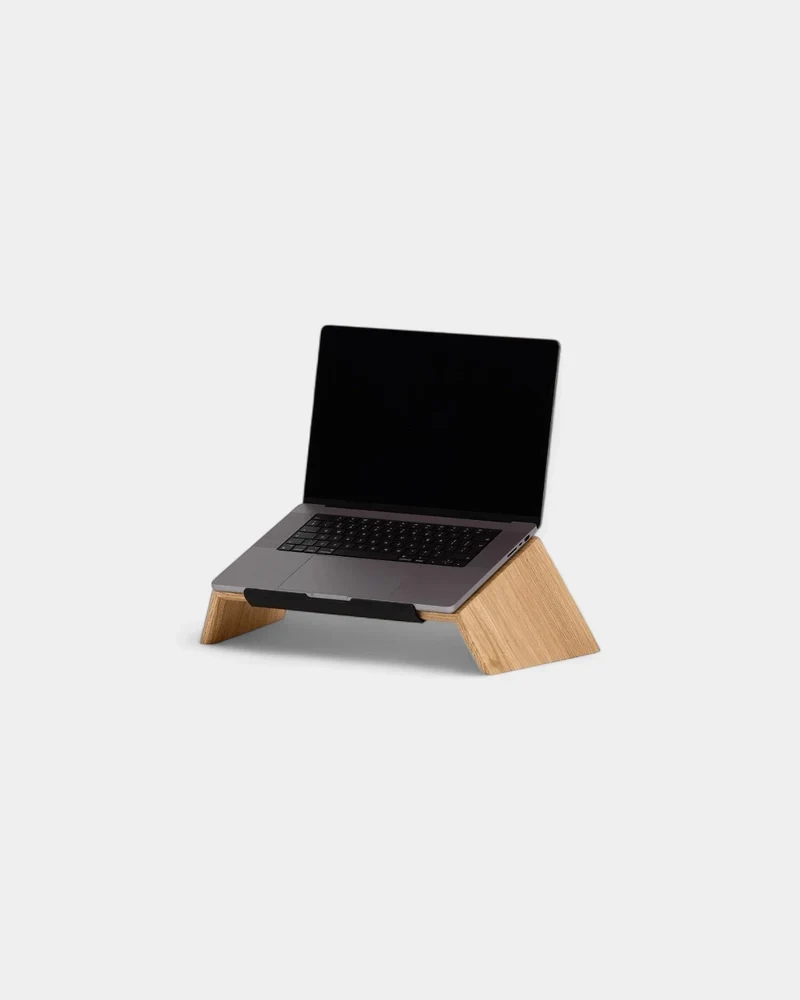 Soporte de ordenador de madera personalizable