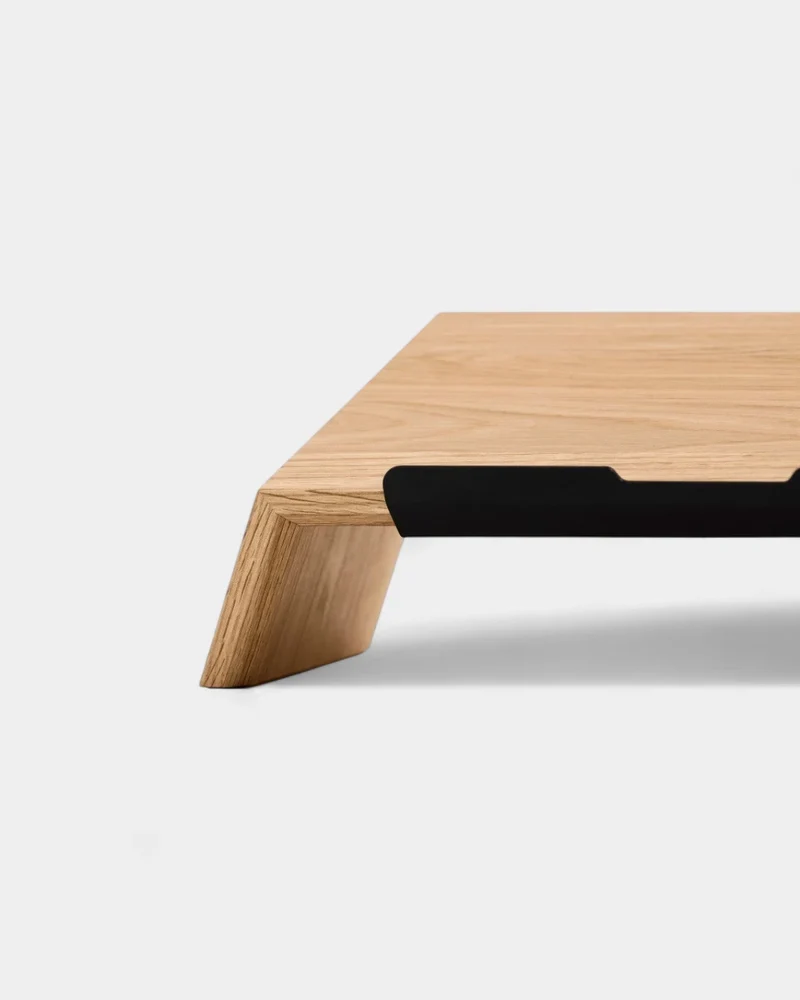 Soporte de ordenador de madera personalizable
