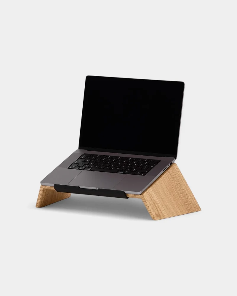 Soporte de ordenador de madera personalizable