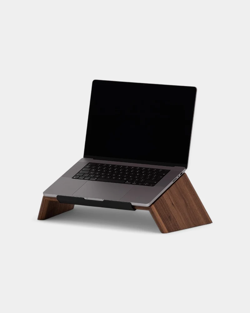 Soporte de ordenador de madera personalizable
