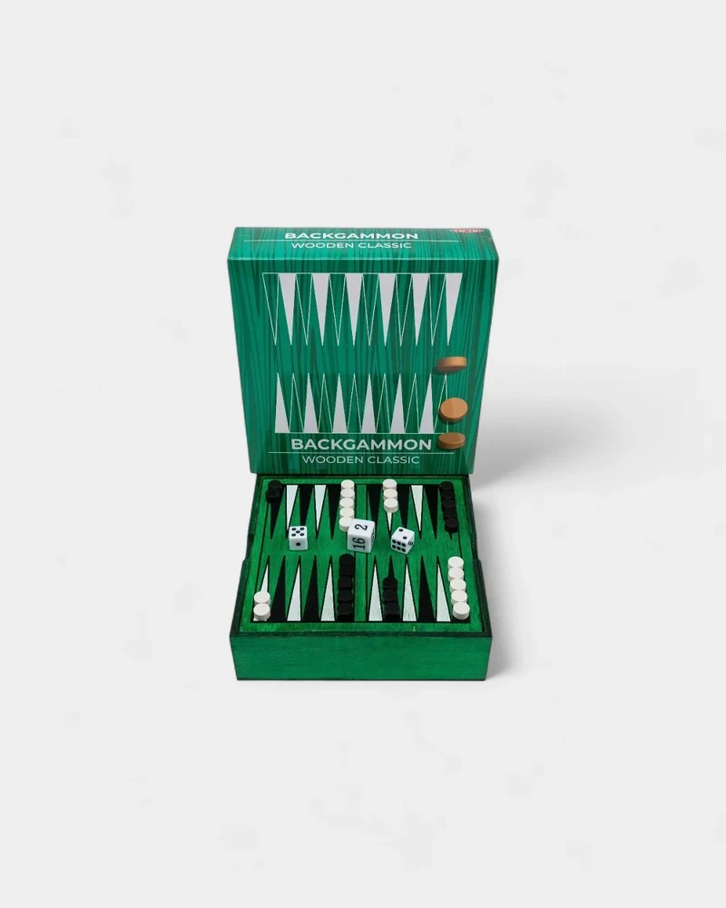 Backgammon de madera personalizable