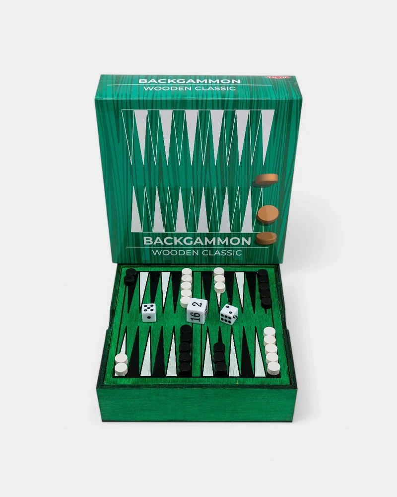 Backgammon de madera personalizable