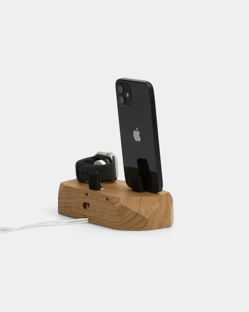 Cargador de inducción de madera 3 en 1 personalizable