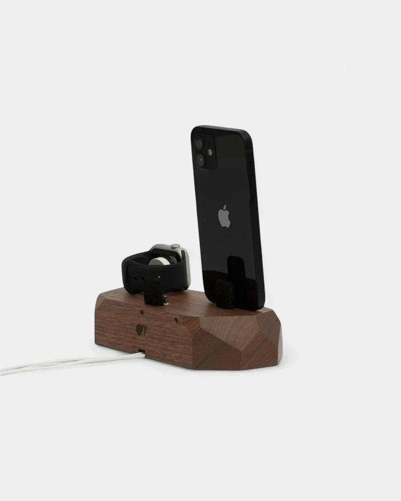 Cargador de inducción de madera 3 en 1 personalizable