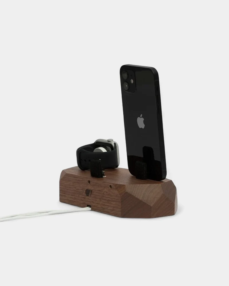 Cargador de inducción de madera 3 en 1 personalizable