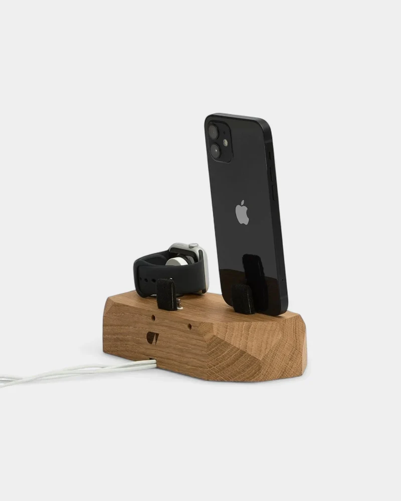 Cargador de inducción de madera 3 en 1 personalizable