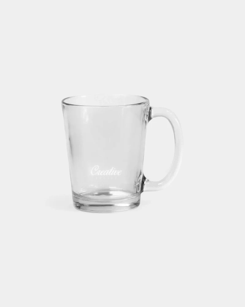 Taza de vidrio reciclable personalizable
