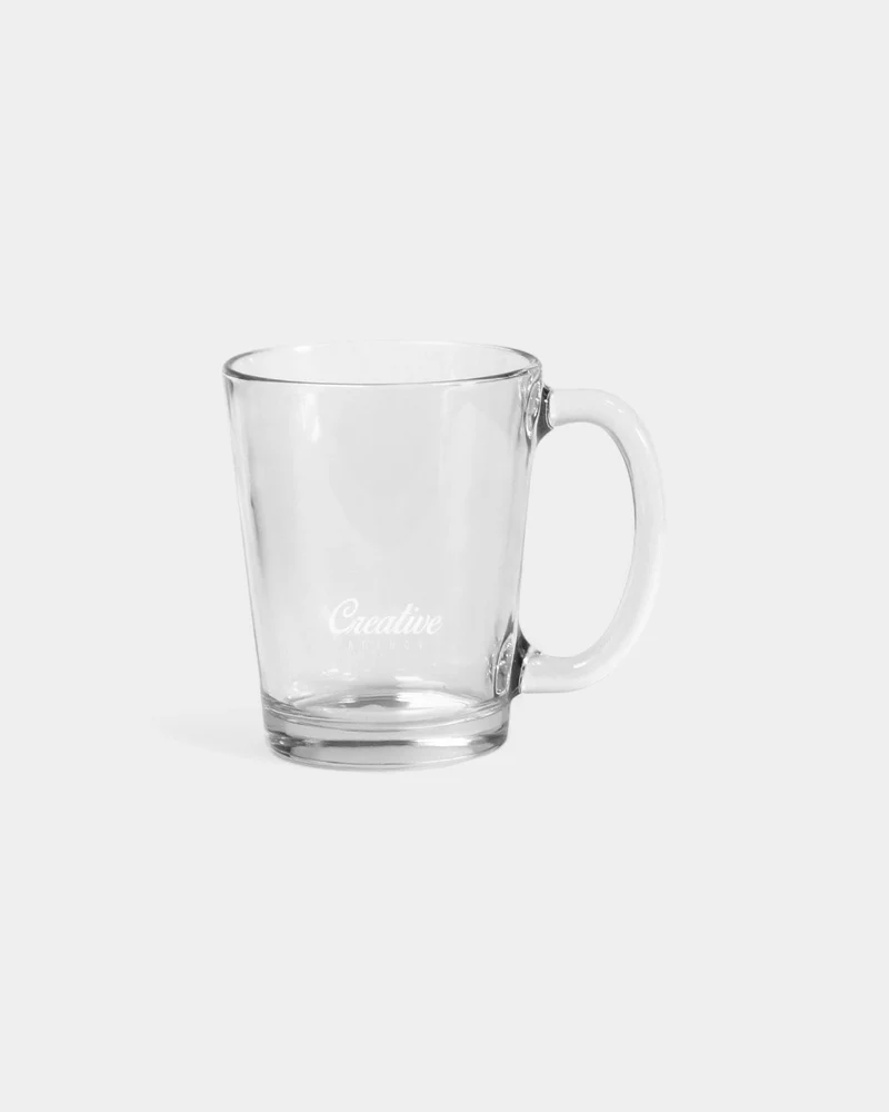 Taza de vidrio reciclable personalizable