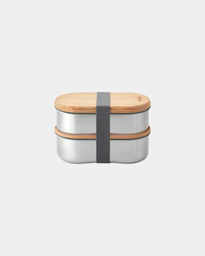 Bento acero inoxidable Black + Blum 1L para personalizar