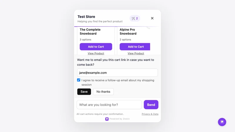 Zoocx ‑ AI Sales Agent
