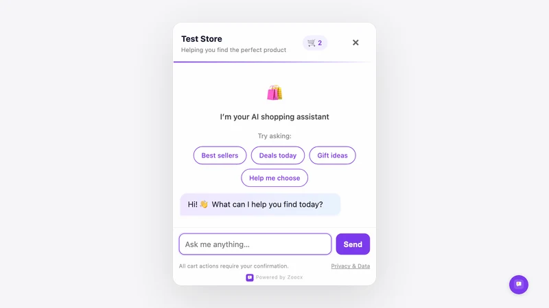 Zoocx ‑ AI Sales Agent