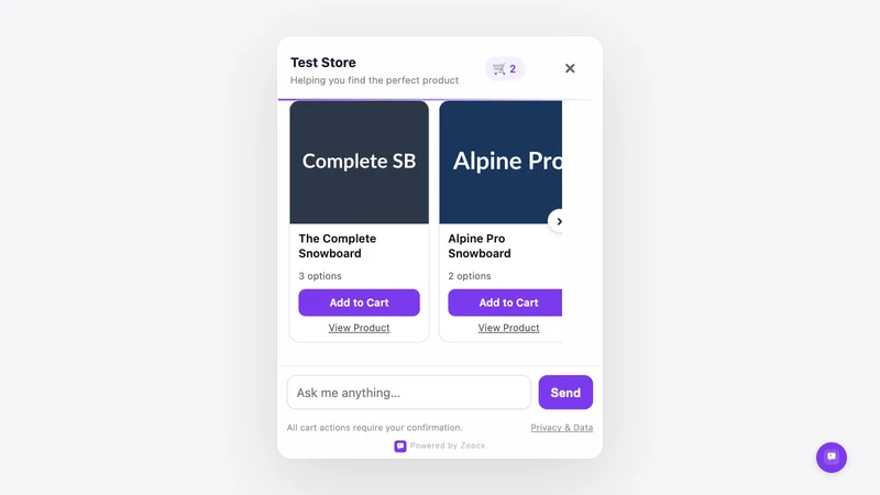 Zoocx ‑ AI Sales Agent