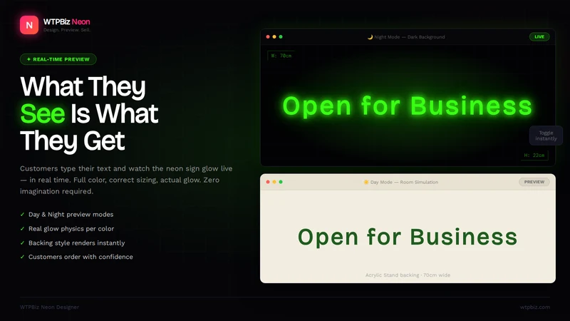 WTPBiz Neon Designer