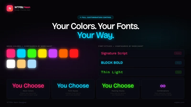 WTPBiz Neon Designer