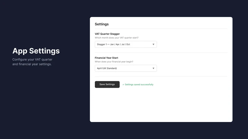 Weblegs VAT Reporter
