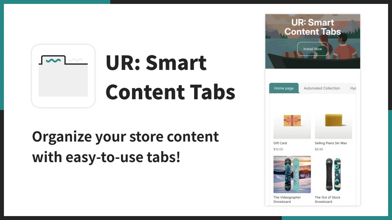 UR: Smart Content Tabs