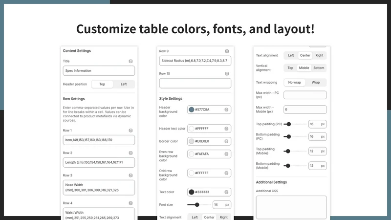 UR: Size Chart, Guide & Table