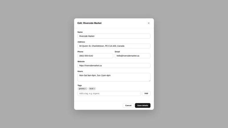 Pinpoint — Store Locator Map