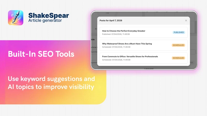 ShakeSpear: AI SEO Blog Writer