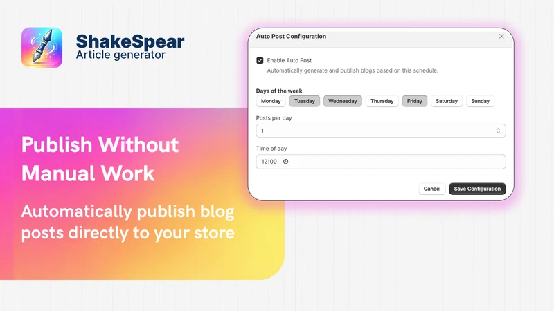 ShakeSpear: AI SEO Blog Writer