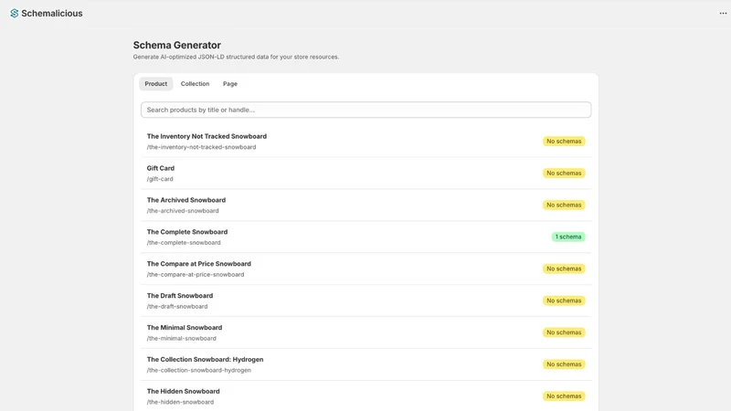 Schemalicious JSON‑LD Schema