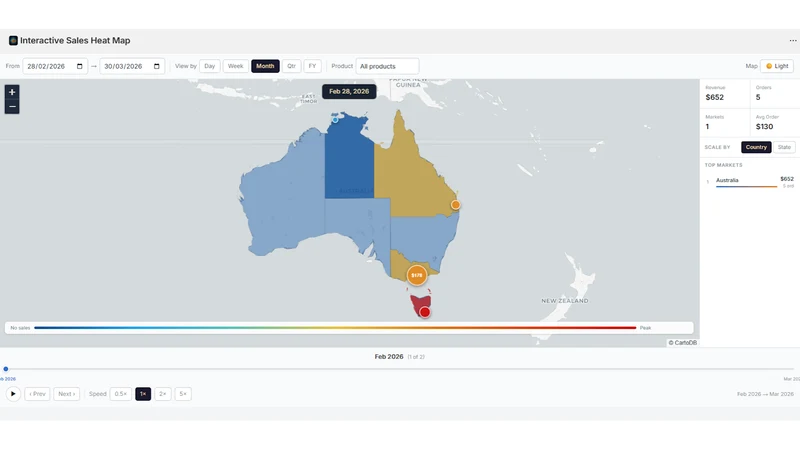 Interactive Sales Heat Map