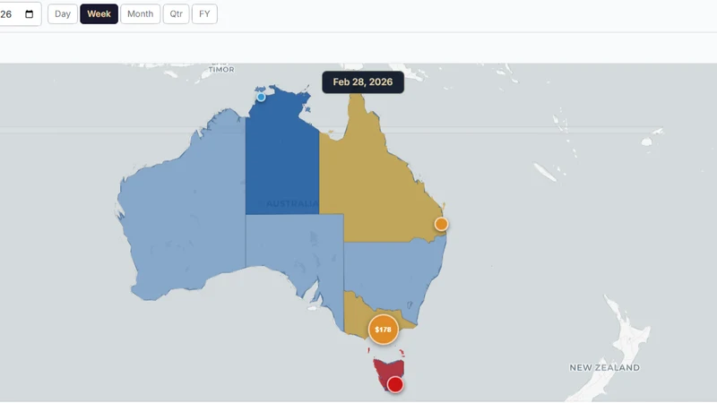 Interactive Sales Heat Map