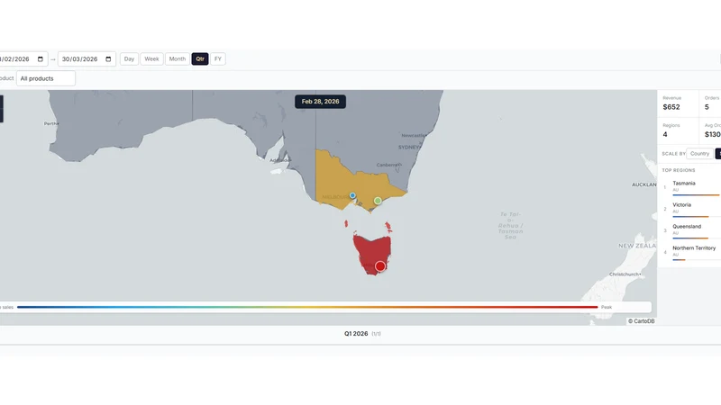 Interactive Sales Heat Map
