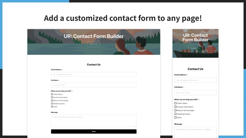 UR: Contact Form Builder