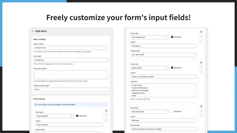 UR: Contact Form Builder