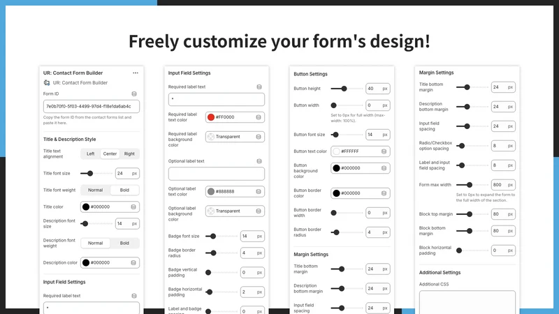 UR: Contact Form Builder