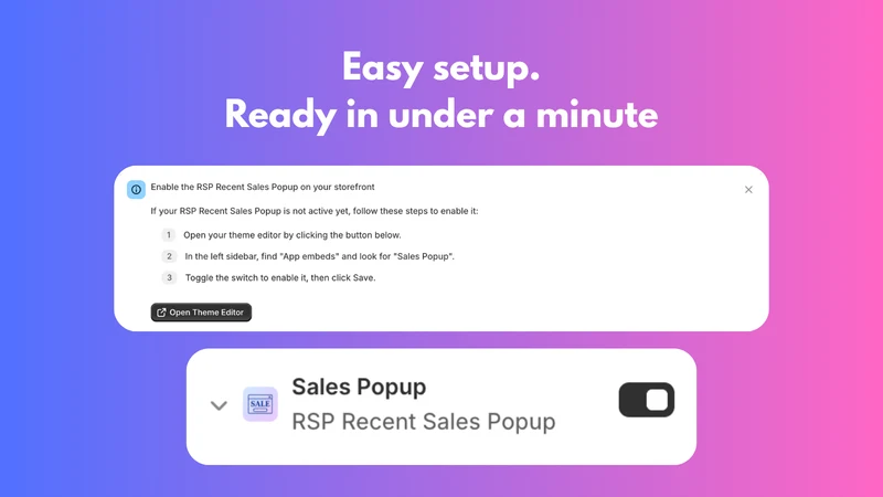 RSP Recent Sales Popup