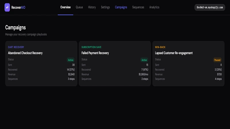 RecoverAIO: Revenue Recovery