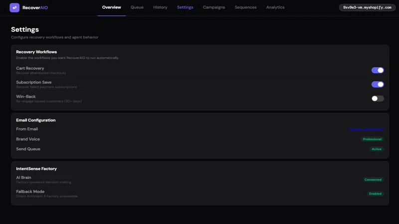 RecoverAIO: Revenue Recovery