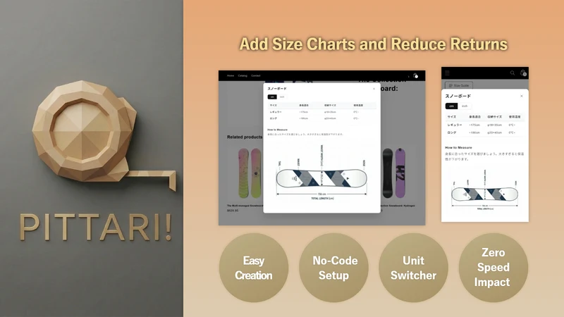 PITTARI!‑Size Charts‑